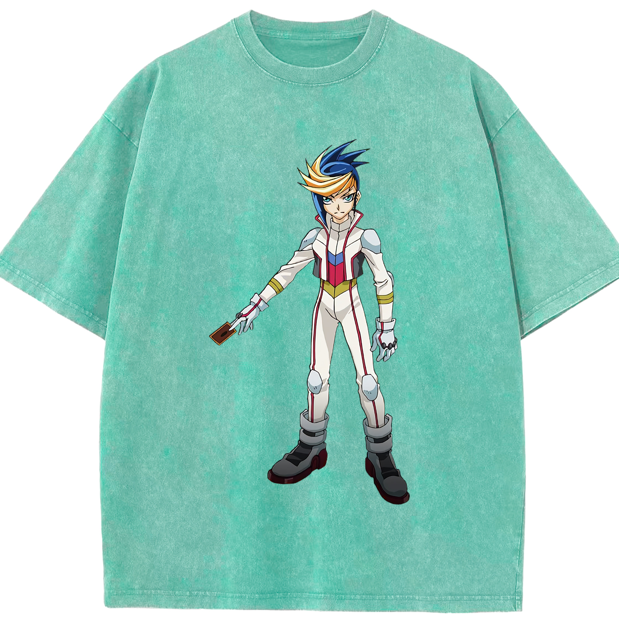 （画像用） 遊☆戯☆王 Yu-Gi-Oh! 綿100% ヴィンテージ風 半袖Tシャツ（フロントプリント）
